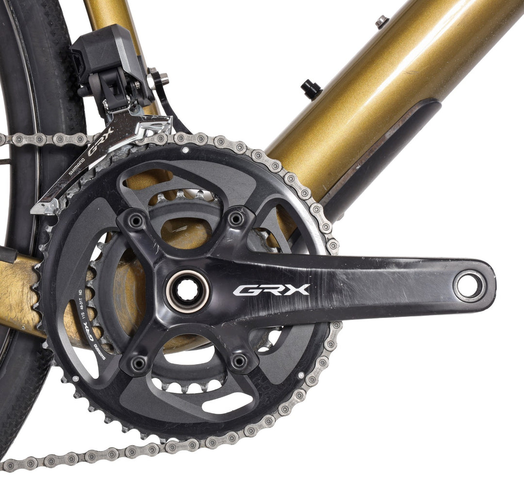 Cervelo Aspero Carbon Gravel Bike GRX Di2 2x 11s 4iiii Power 58cm GOLD ENVE 2020
