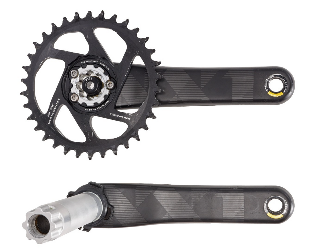SRAM XX1 Eagle Carbon DUB Mountain Bike Crankset 175mm 34T 3mm Offset Trail MTB