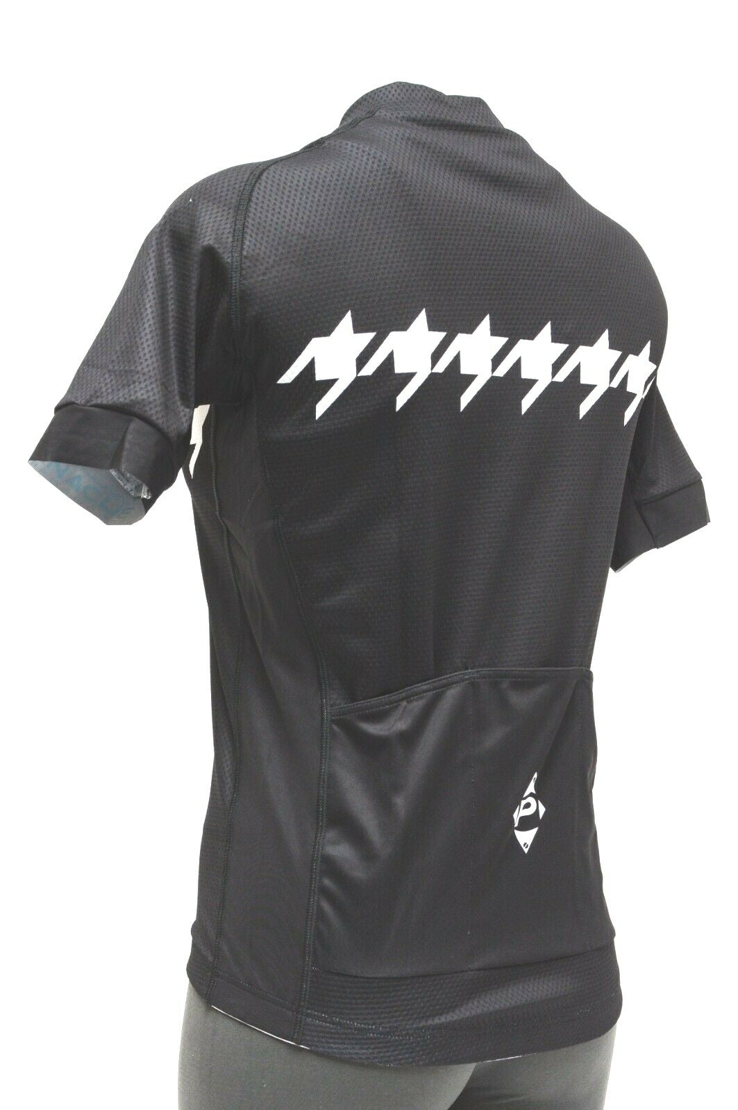 Panache Houndstooth Women Short Sleeve Cycling Jersey MEDIUM Black Road Bike