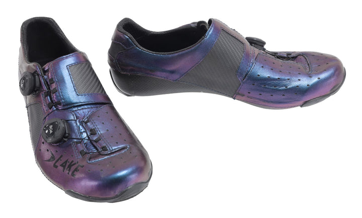 Lake CX403 Carbon Wide Road Bike Shoes EU 45 US Men 11.75 Blue 3 Bolt BOA