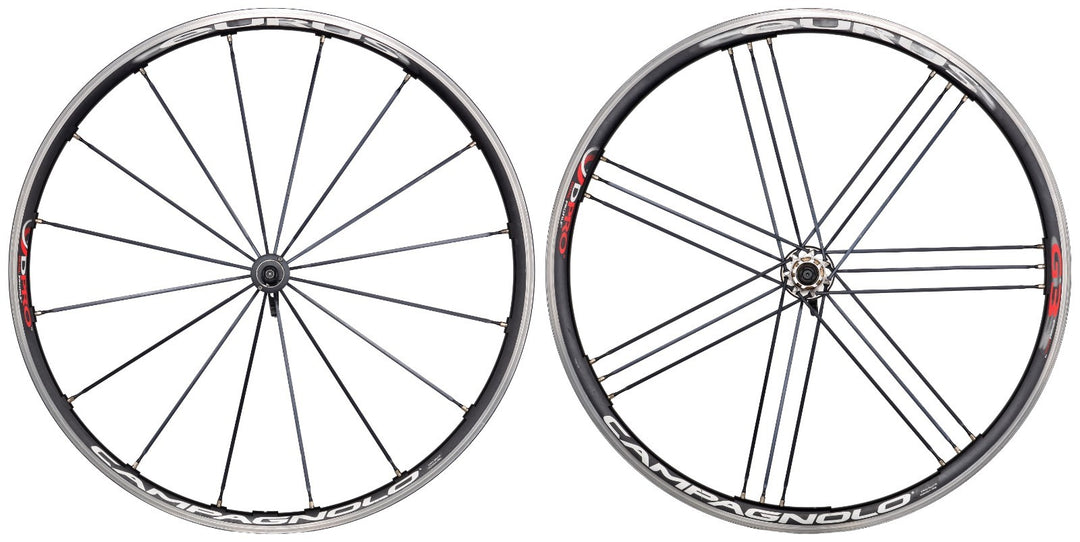 Campagnolo Eurus Mega-G3 Alloy Clincher Wheelset 9-12 Sp Rim Brake QR 700c Italy