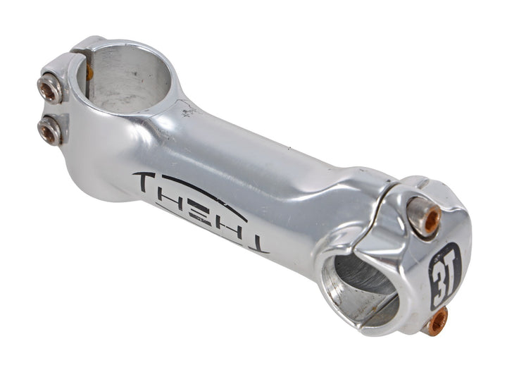3T "The Stem" Alloy Road Bike Stem 25.4. x 100mm +/-17º SILVER 1 1/8"