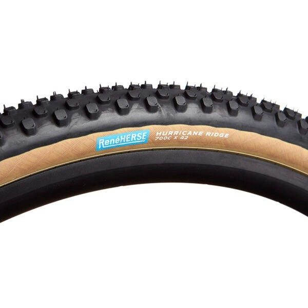 Rene Herse Hurricane Ridge Extralight Tubeless Gravel Bike Tire 700 x 42c Tan