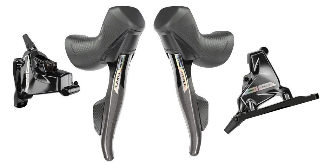 SRAM Force eTap AXS D2 HRD 2x 12 Spd Hydraulic Flat Mount Shift Brake Set Gravel
