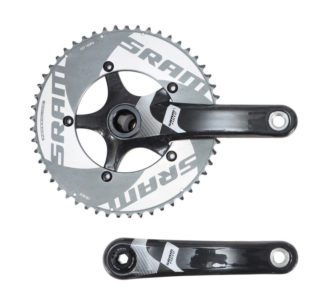 SRAM Force 2 x 10 Spd BB30 Carbon Road Bike Crankset 170mm 53/39T 130 BCD 5-Bolt