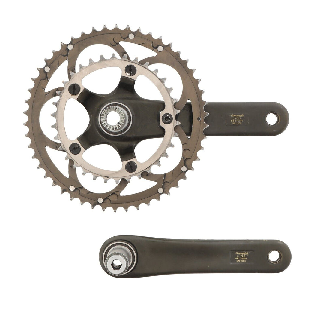 Campagnolo Record CT 2x 10 Spd Carbon Road Bike Crankset 172.5mm 50/34T Cycling