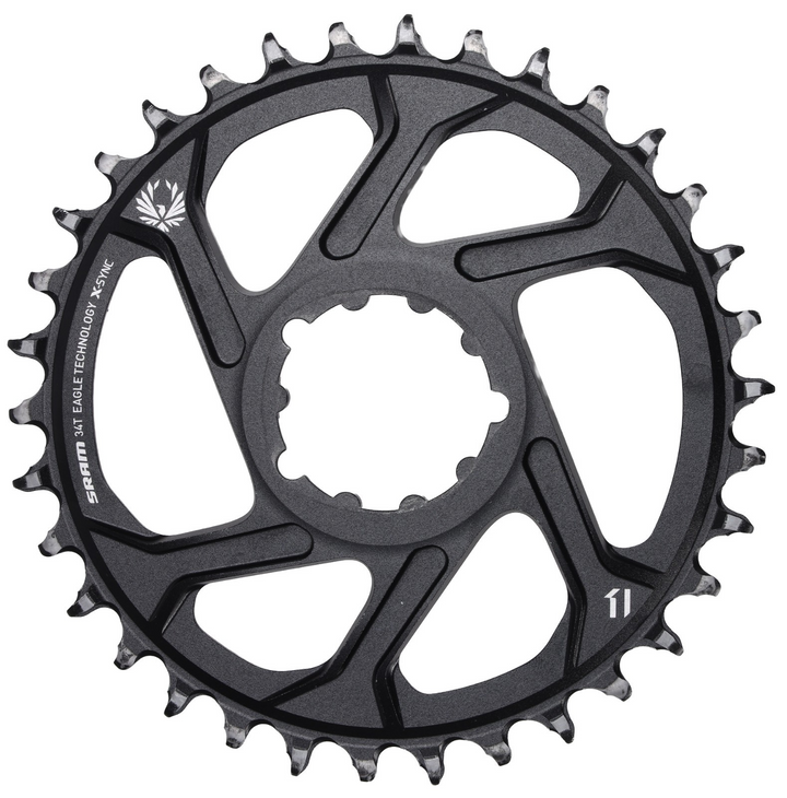 SRAM X-Sync 11 Speed Direct Mount Mountain Bike Chainring 34T 3-Bolt 6mm Offset