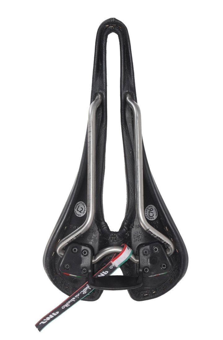 Selle SMP Glider Road Bike Saddle 134mm 7 x 7mm Inox Steel Cutaway Black Italy