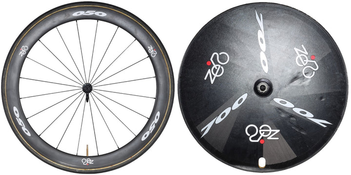 Zero Components 050/700 Carbon Disc Tubular TT Wheelset Shimano 10s 700c Rim QR