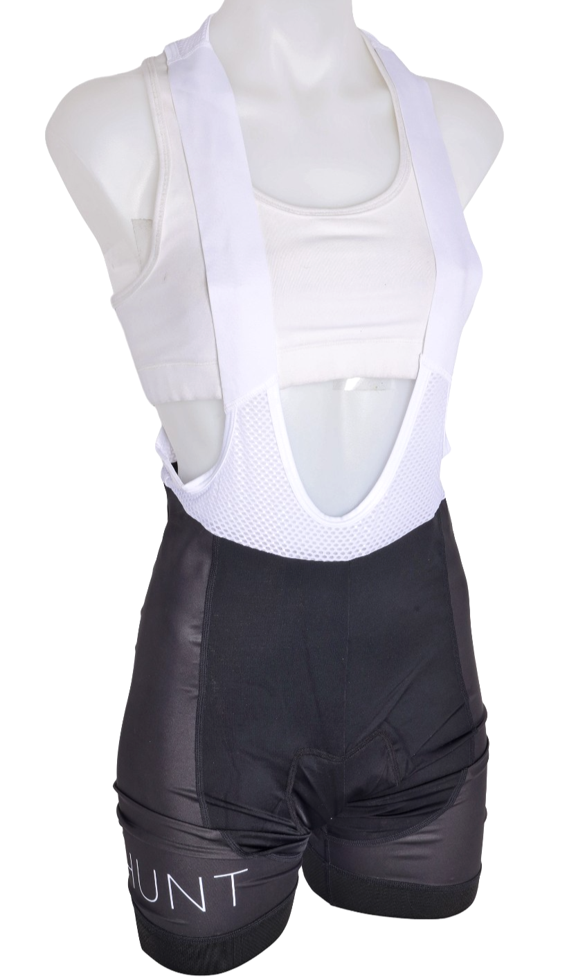 Pedal Mafia Hunt Wheels Cycling Bib Shorts Women MEDIUM Black Road Bike MTB CX