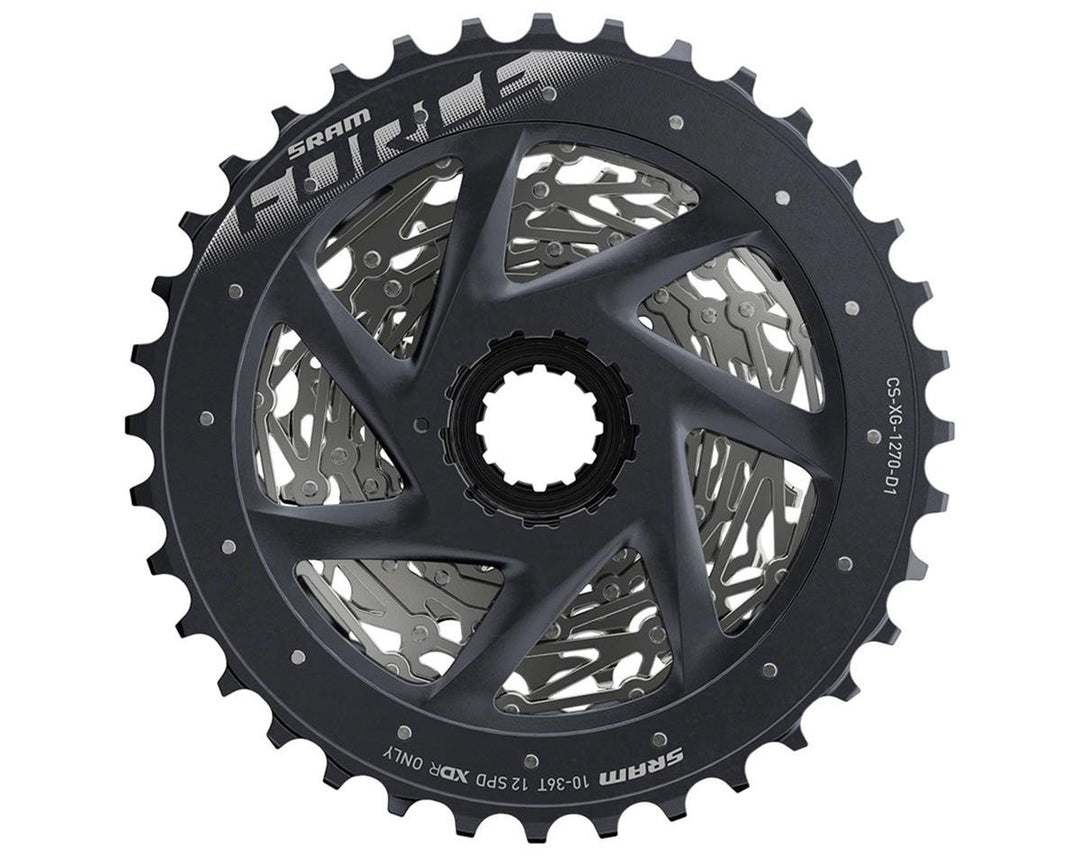 SRAM Force 12 Speed Road Bike Cassette 10-36T XDR Gravel Race CS-XG-1270-D1