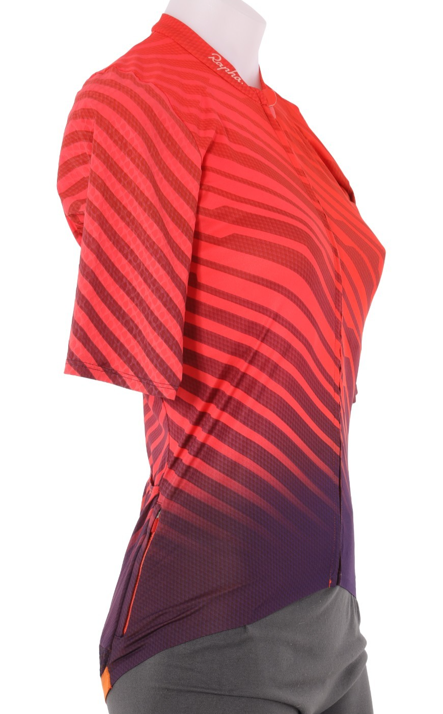 Rapha 100 Souplesse Aero Short Sleeve Jersey Women MEDIUM Orange Road Cycling