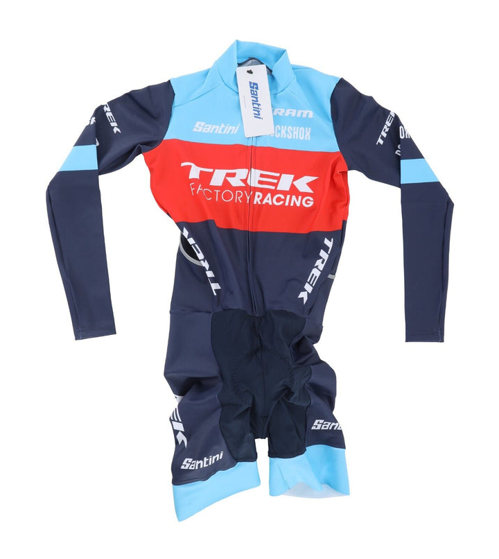 Santini Trek Factory Racing Pro Team Issue Long Sleeve Skinsuit XS Road Bike MTB