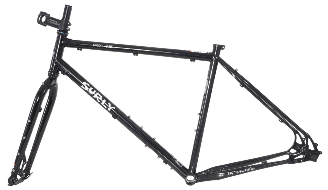 Surly Bridge Club All Road Steel Bike Frameset Large BLACK 700c Touring 4130