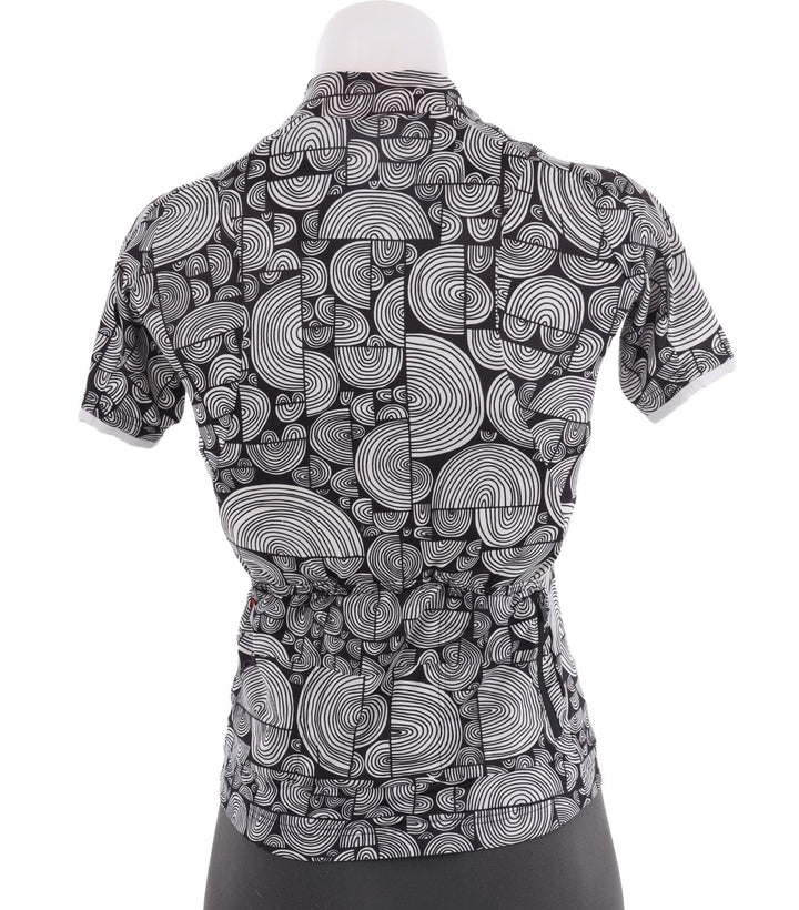Velocio Lisa Congdon X SE Short Sleeve Cycling Jersey Women XS White/Blk Gravel