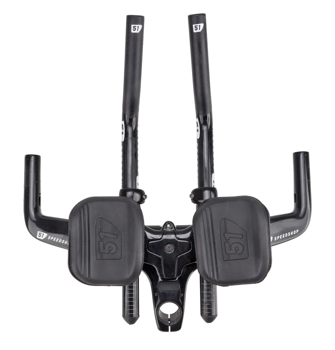 51 Speedshop Carbon Mono Riser Aerobar Triathlon Bike Cockpit w/ FSM Extensions
