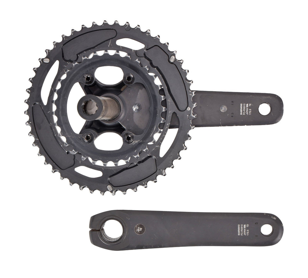 Shimano GRX FC-RX810 2x 11 Speed Gravel Bike Alloy Crankset 172.5mm 48/31T Black