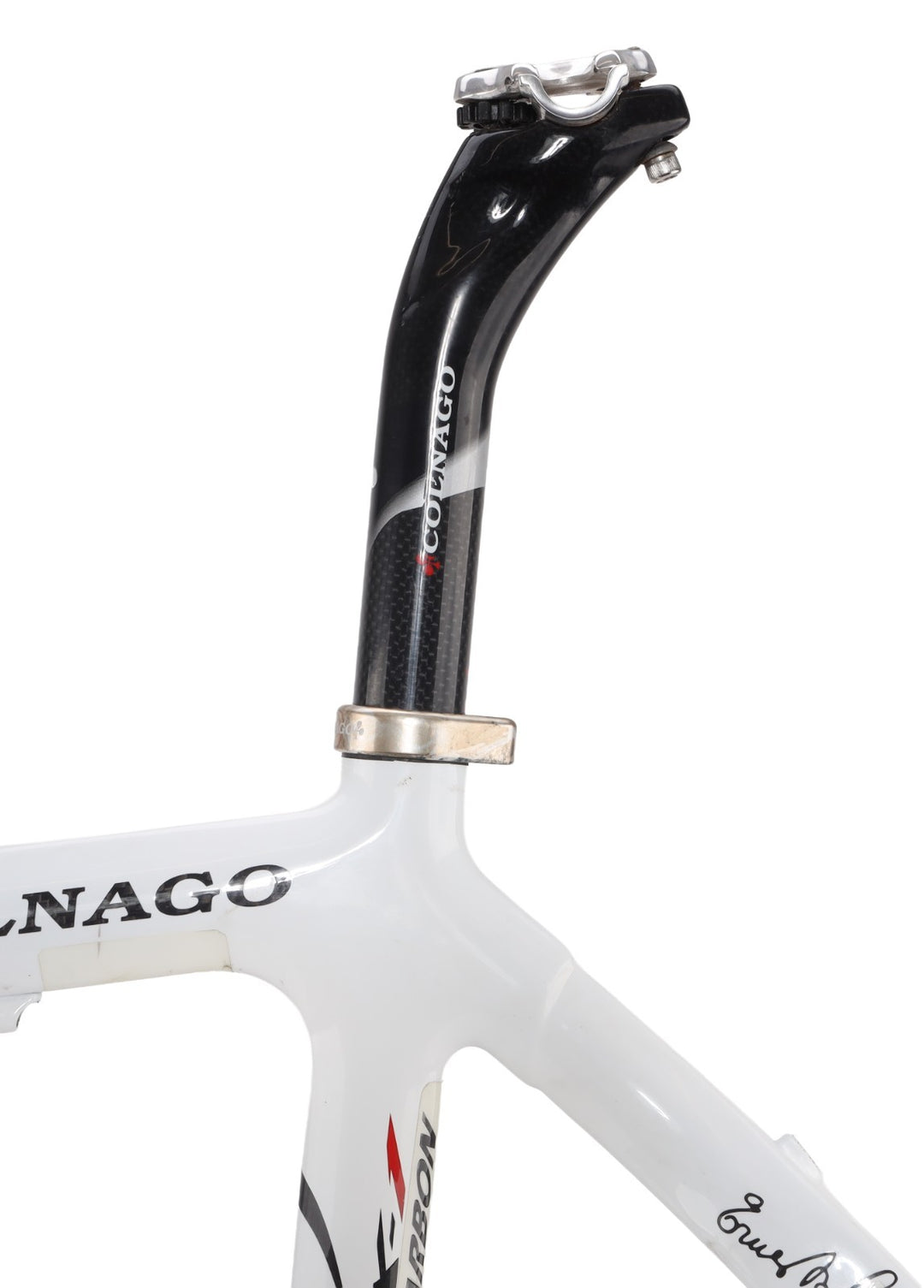 Colnago CX-1 Carbon Road Bike Frameset 56s WHITE 700c QR Rim Brake Italy 2009