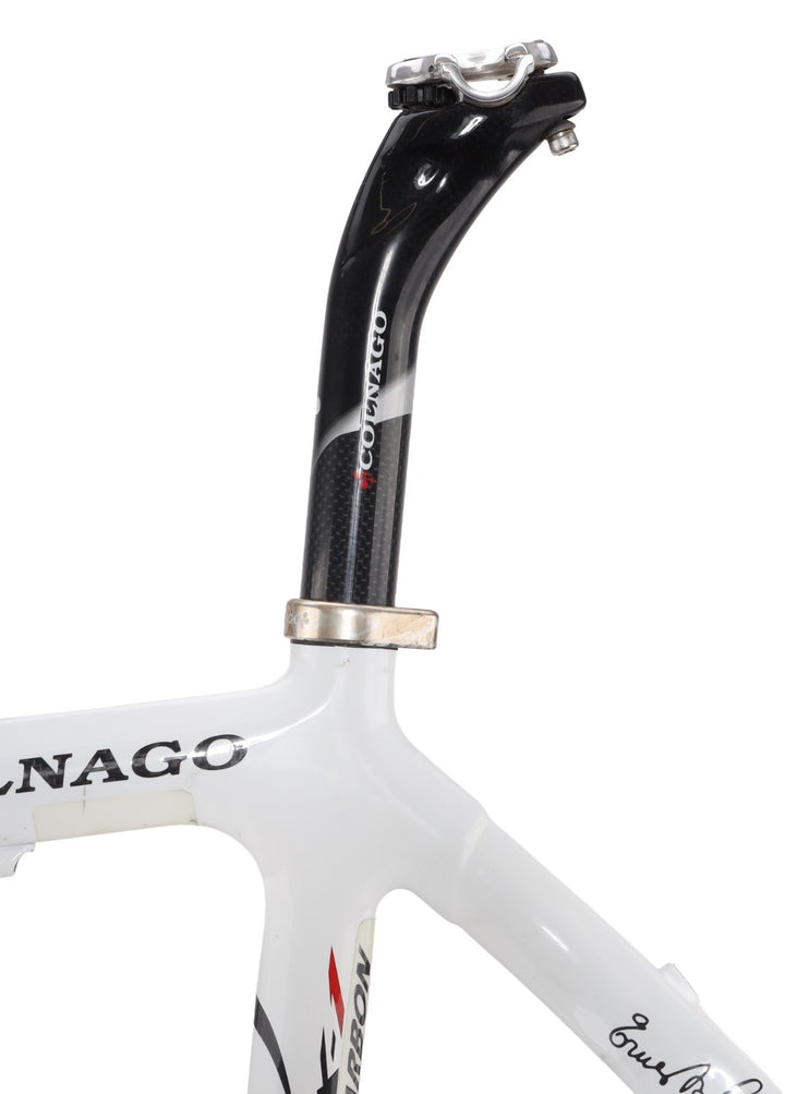 Colnago CX-1 Carbon Road Bike Frameset 56s WHITE 700c QR Rim Brake Italy 2009
