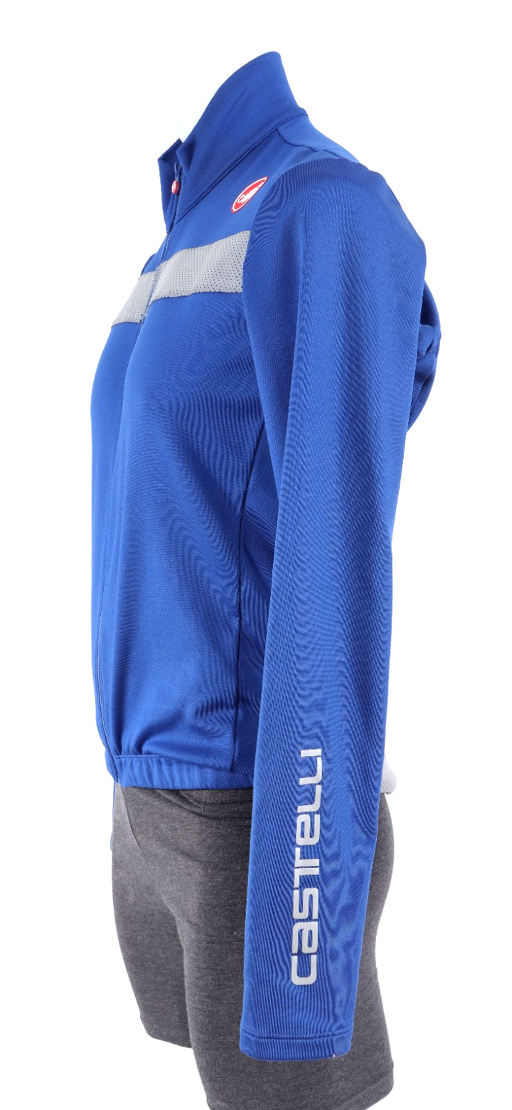 Castelli Puro 3 Men Thermal Long Sleeve Cycling Jersey XL Blue Road Bike Winter