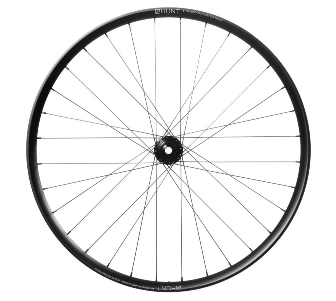 HUNT E_Enduro Wide 27.5" Alloy Mtn Bike FRONT Wheel 6B Disc 15x 110mm 37mm eMTB