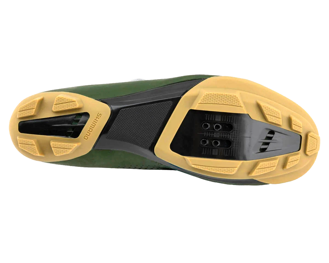 Shimano RX6 Carbon Mountain Bike Shoes EU 43 US Men 9 2-Bolt Boa GREEN XC Race