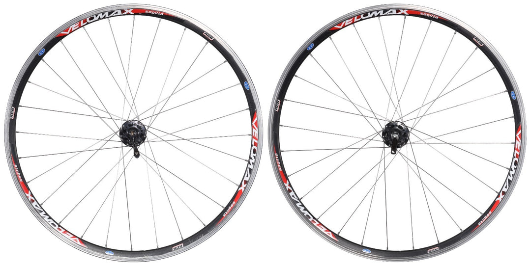 Velomax Sagitta Alloy Clincher Road Bike Wheelset Disc Shimano 10s Rim QR 700c