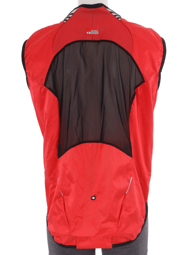 Assos Element Zero Vest Men X-LARGE Red Road Bike Cycling Fall Mountain
