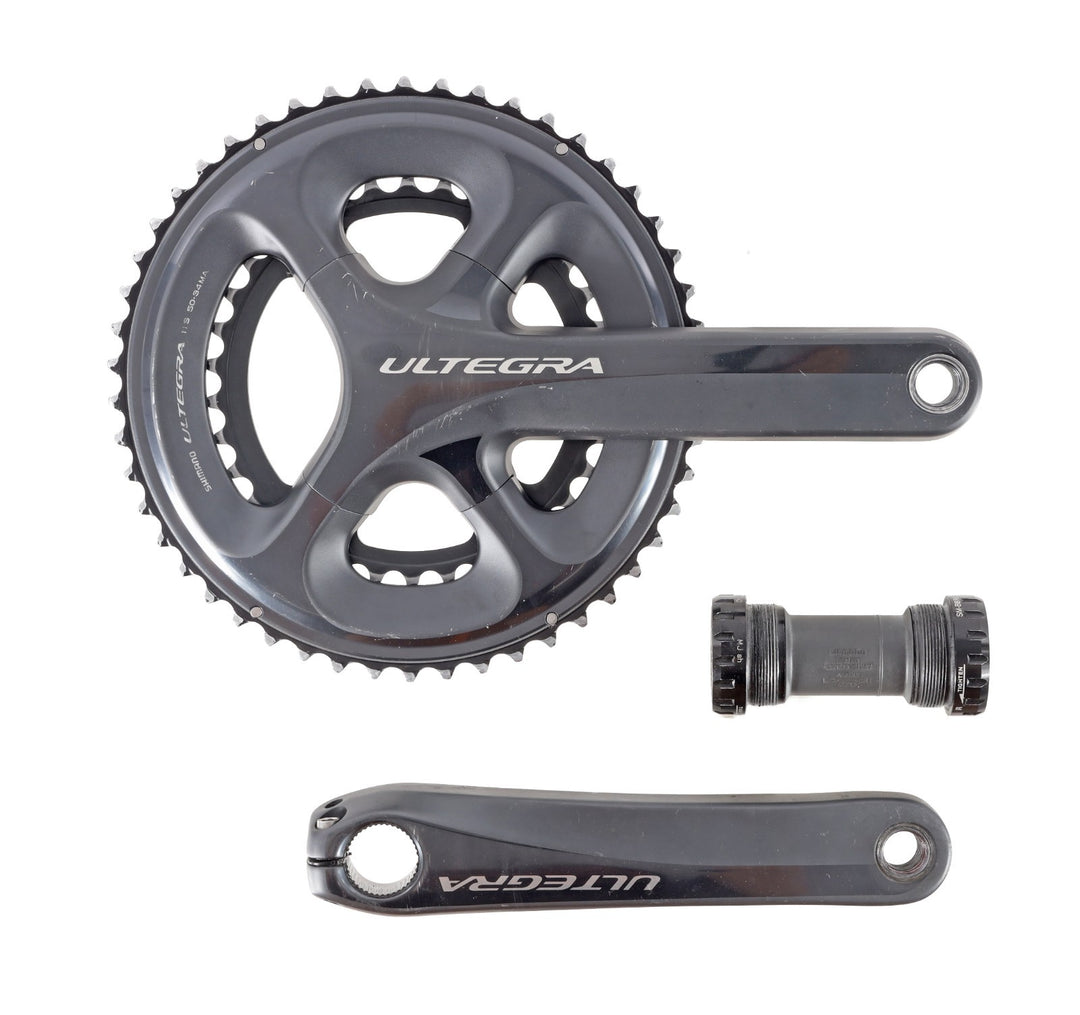 Shimano Ultegra FC-6800 2x 11s Compact Road Bike 175mm Crankset 50/34T w/ BB