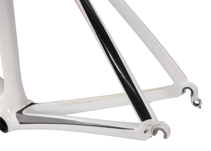 Trek Madone 6.9 OCLV Red Carbon Road Bike Frameset XL 60cm WHITE Rim QR USA 2008