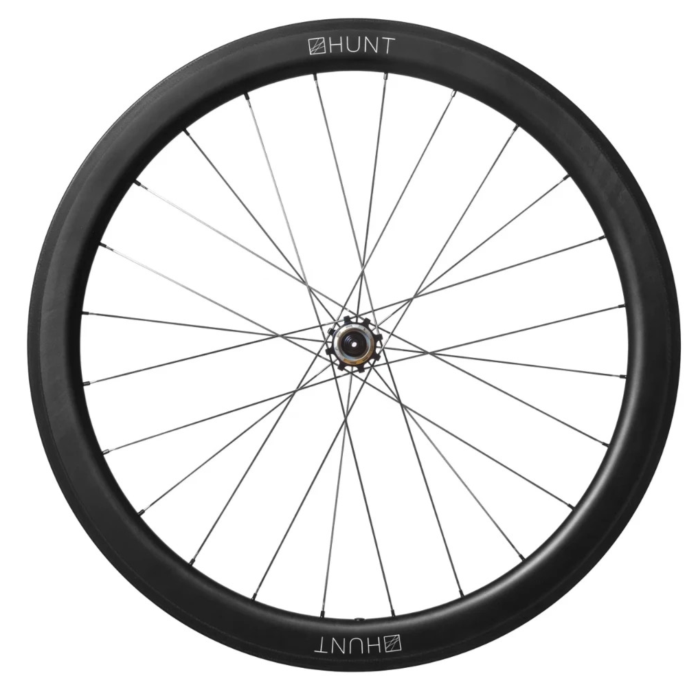HUNT 50 Carbon Wide Aero Road Wheelset Tubeless Shimano 11 Spd 700c QR Rim Brake
