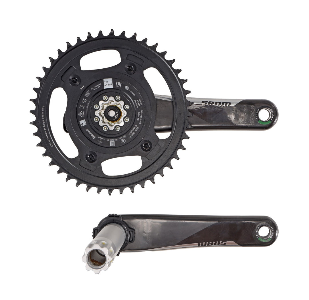SRAM Red D1 AXS 1x 12s Carbon Power Meter Crankset 172.5mm 44T DUB SL Quarq Bike