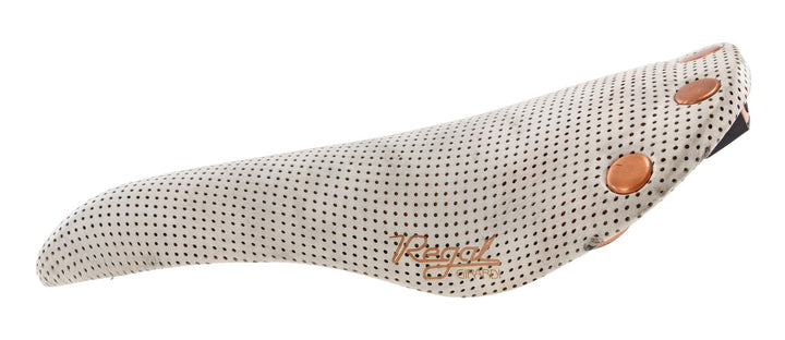Selle San Marco Regal Girardi Perforated Road Bike Saddle 149mm WHITE 7x7mm VNTG