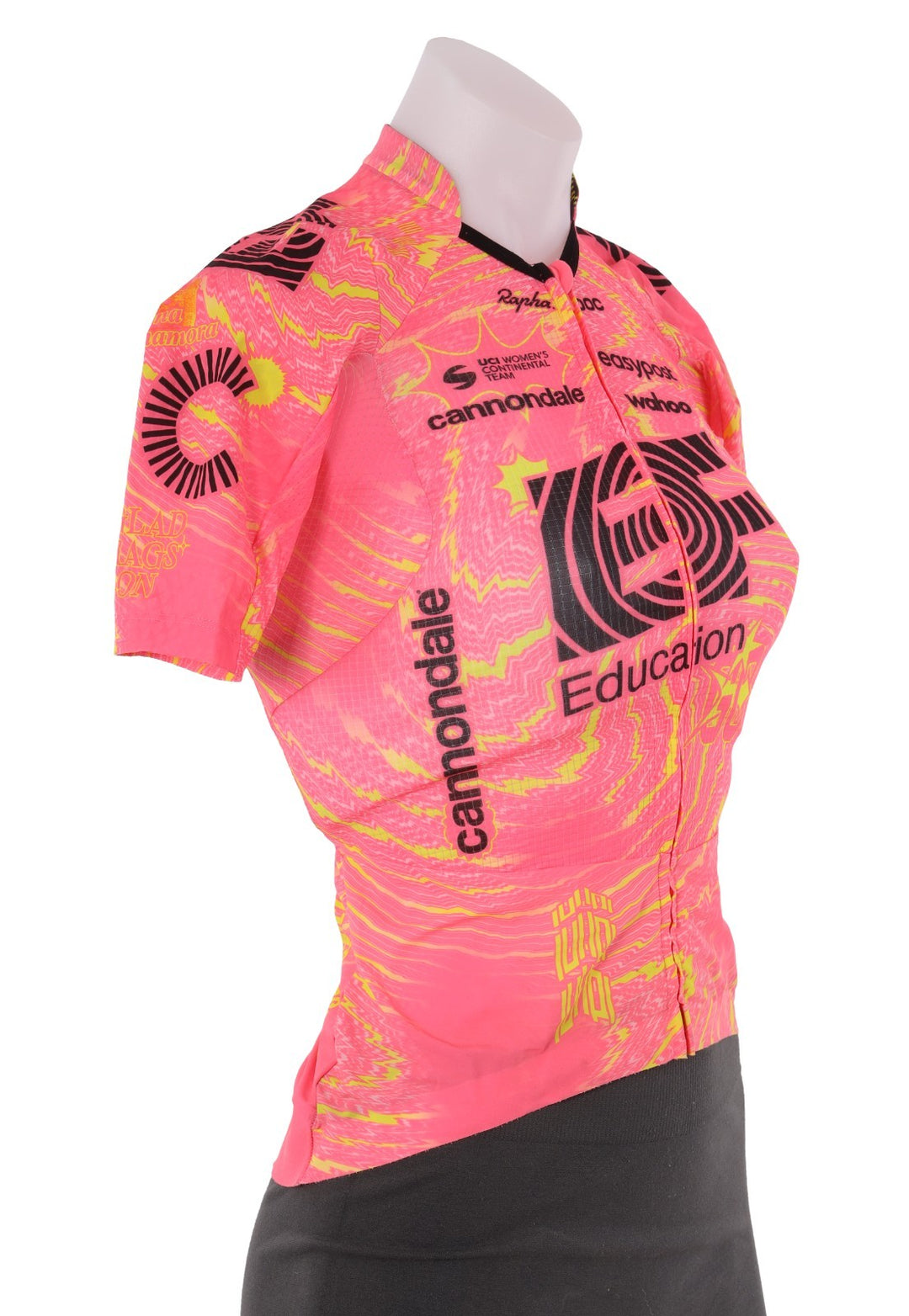 Rapha EF Cannondale Pro Team Short Sleeve Jersey Women XS Pink Road Bike wahoo