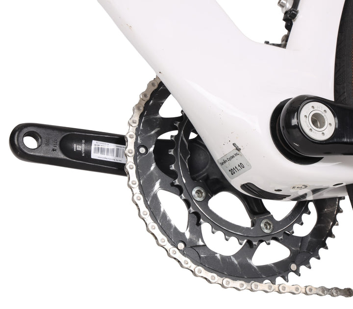 Cervelo S5 Team Carbon Road Bike 2x 10 Speed 61cm SRAM WHITE 700c Rim QR 2012