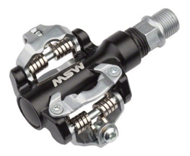 MSW MP-100 SPD Clipless Mountain Bike Pedals Cyclocross Gravel 2 Bolt 9/16" NEW