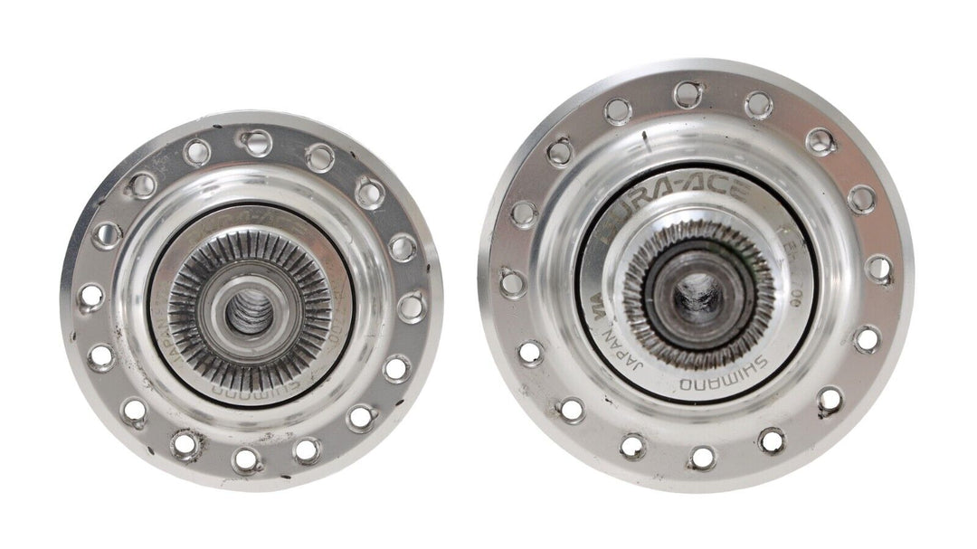 Shimano Dura-Ace 7700 9 Speed Front & Rear Hub Set 32H 100/130mm QR Vintage Bike