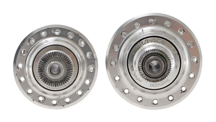 Shimano Dura-Ace 7700 9 Speed Front & Rear Hub Set 32H 100/130mm QR Vintage Bike