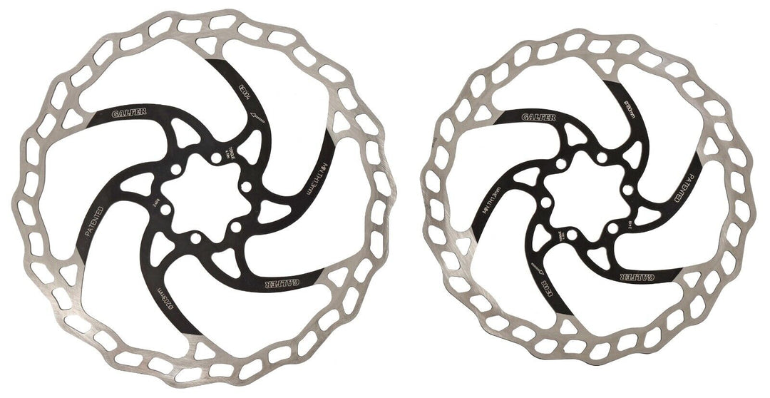 Galfer Wave Mountain Bike Disc Brake Rotors 203/180mm 1 PAIR 6-Bolt MTB Trail