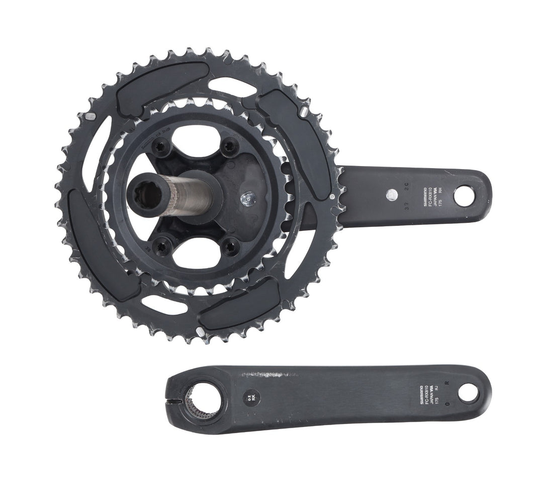 Shimano GRX FC-RX810 2x 11 Speed Gravel Bike Alloy Crankset 175mm 48/31T Black