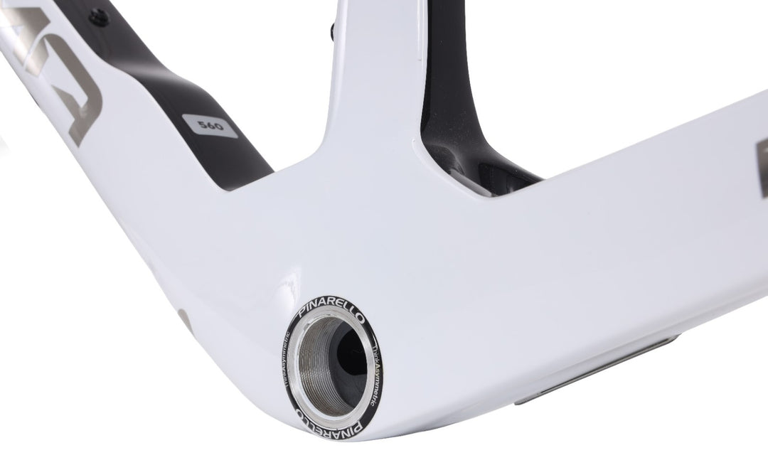 Pinarello Dogma F Disc Carbon Road Bike Frameset 54cm Crystal White Italy 2023
