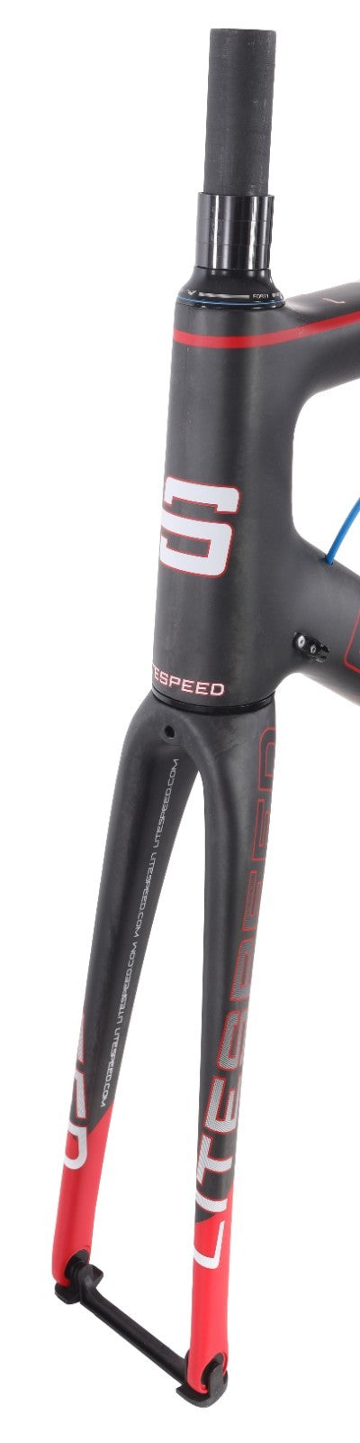 Litespeed L1 Carbon Road Bike Frameset LARGE Matte Nude/Red 700c QR Rim 30T 2016