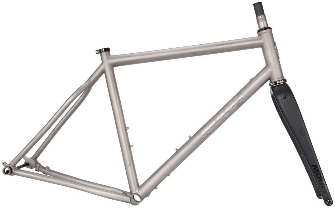 Moots Routt 45 Titanium Gravel Disc Bike Frameset 56cm Carbon 700c USA Ti UDH