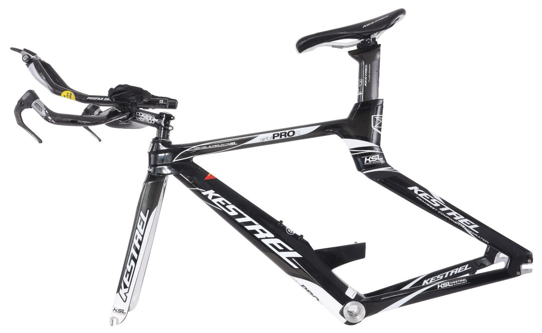 Kestrel Airfoil PRO SL Carbon TT Frameset Module 52cm Black/White Rim QR 2010
