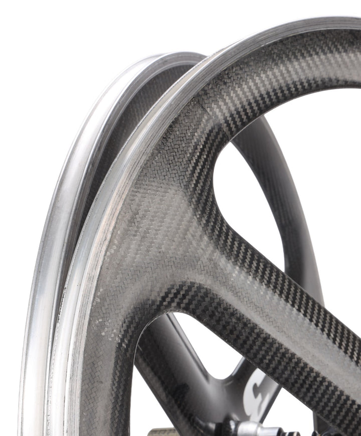 HED 3C Carbon Tri Spoke Clincher Road Bike Wheelset 700c 10 Spd QR Rim Brake TT