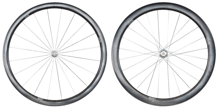 Luxe Wheelworks Carbon Tubular Road Wheelset Shimano 11 Spd 700c Rim Brake QR Ti