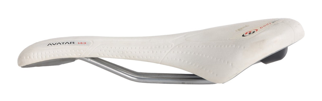 Specialized BG Avatar Road Bike Saddle 143mm 7 x 7mm WHITE Hollow Cr-Mo Rail