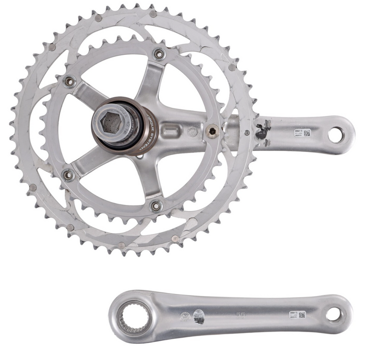 Campagnolo Veloce MPS 2x 10s Alloy Road Bike Crankset 175mm 53/39T Power Torque