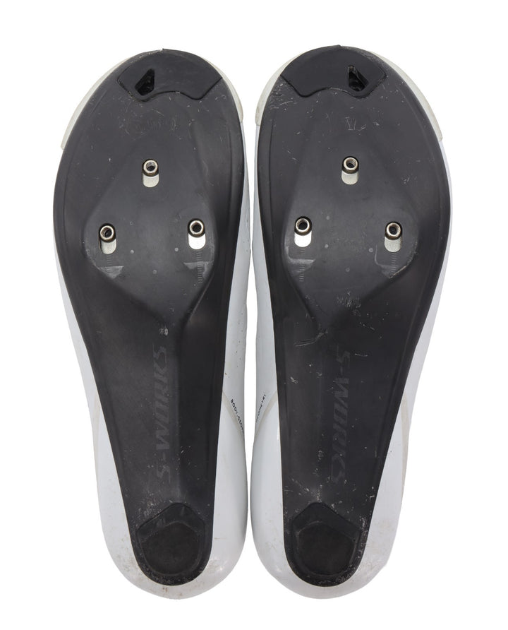Specialized S-Works Torch Carbon Road Bike Shoes EU 38.5 Mens US 6 WHITE 3-Bolt