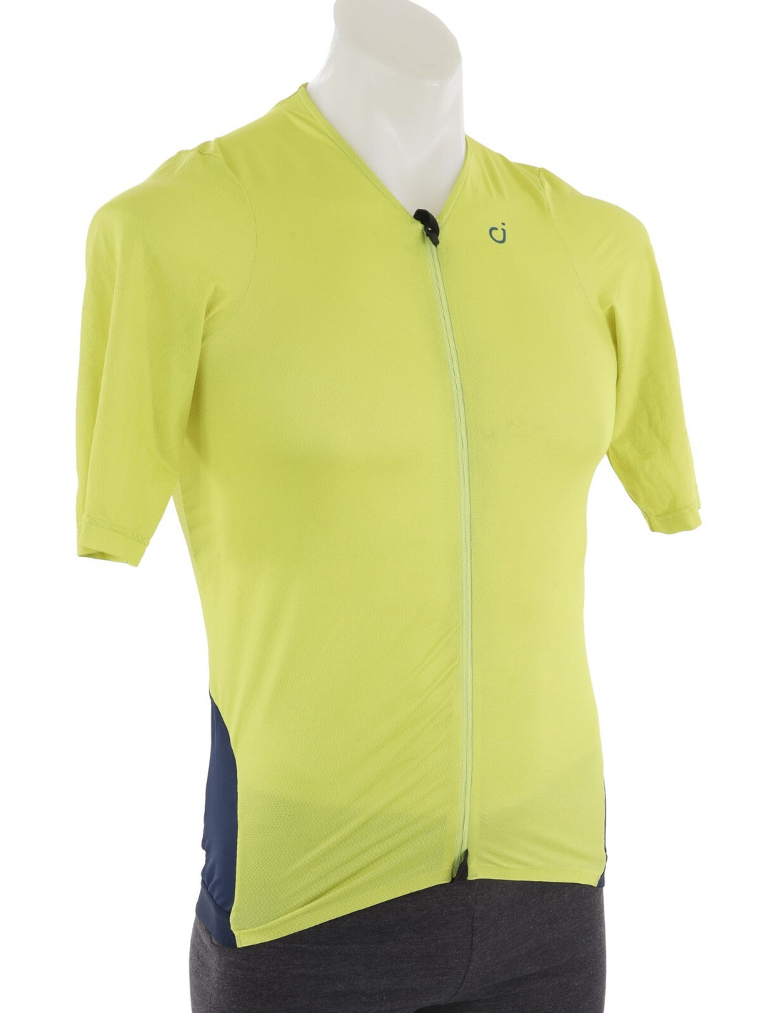 Velocio Concept Short Sleeve Jersey Men MEDIUM Yellow Blue Road Gravel Road Bike